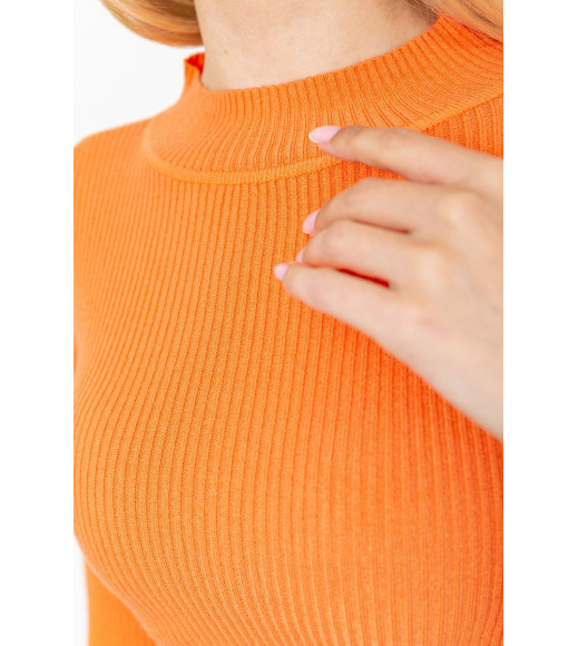Водолазка женская однотонная, цвет оранжевый, 204R019