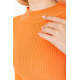 Водолазка женская однотонная, цвет оранжевый, 204R019