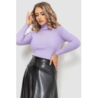 Гольф женский в рубчик, цвет сиреневый, 204R047