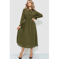 Платье нарядное, цвет хаки, 204R601
