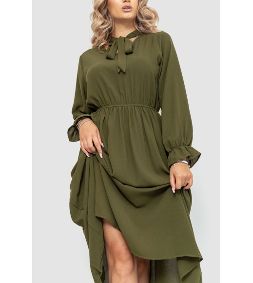 Нарядне плаття, колір хакі, 204R601