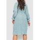 Платье шифоновое свободного кроя, цвет светло-бирюзовый, 204R701-1