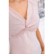 Нарядна міні-сукня, з люрексу, персикового кольору, 131R736