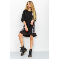 Платье повседневное, цвет черный, 167R1054