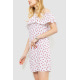 Платье с принтом, цвет бело-розовый, 230R24-2