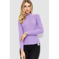 Водолазка женская трикотажная, цвет сиреневый, 204R035