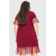 Платье свободного кроя, цвет бордовый, 231R6444