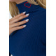 Гольф жіночий в рубчик, колір синій, 204R051