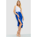 Платье-сарафан повседневный двухцветный, цвет бело-синий, 102R337