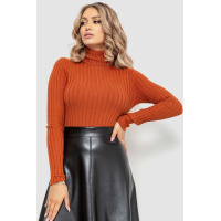 Гольф женский однотонный, цвет терракотовый, 204R043