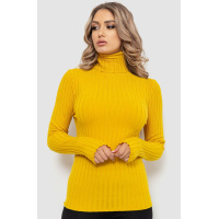 Гольф женский однотонный, цвет горчичный, 204R043