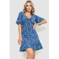 Платье с принтом, цвет синий, 230R036