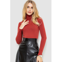 Гольф женский базовый однотонный, цвет темно-коралловый, 221R042