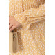 Платье шифоновое с принтом, цвет бежевый, 204R201-1