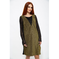 Платье, цвет золотистый, 115R3541-1