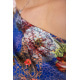 Міні-сукня в квітковий принт, синього кольору, 167R105-10