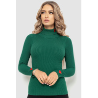 Гольф женский однотонный, цвет зеленый, 204R052