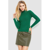 Водолазка женская трикотажная, цвет зеленый, 204R035