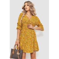 Платье, цвет горчичный, 115R0400-6