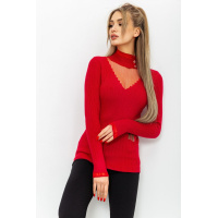 Гольф женский в рубчик, цвет бордовый, 221R010