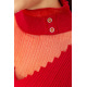 Гольф жіночий в рубчик, колір бордовий, 221R010