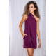 Фиолетовое платье, на одно плечо, 131R8810