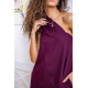 Фиолетовое платье, на одно плечо, 131R8810