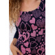 Приталена коротка сукня, синьо-рожевого кольору в принт, 167R041-1