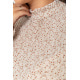 Платье шифоновое с принтом, цвет бежево-коричневый, 204R201-1