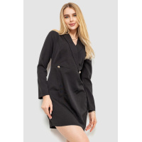 Платье классическое, цвет черный, 176R105-1