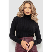 Гольф женский однотонный, цвет черный, 204R056