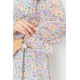 Сукня шифонова з квітковим принтом, колір бузково-бежевий, 214R6112-1