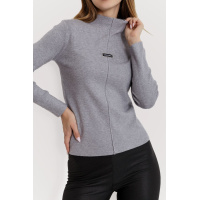 Гольф женский трикотажный, цвет светло-серый, 204R008