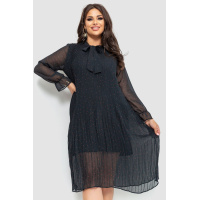 Платье шифоновое, цвет черный, 204R721-2