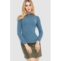 Водолазка женская трикотажная, цвет джинс, 204R035