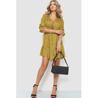 Платье с принтом, цвет бронзовый, 115R0400-1