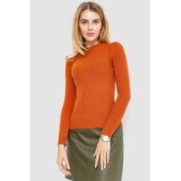 Водолазка женская однотонная, цвет терракотовый, 204R019