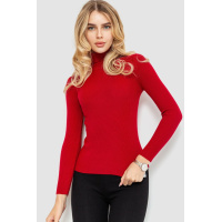 Гольф женские базовый в рубчик, цвет красный, 204R001-1