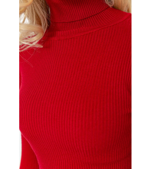 Гольф жіночий базовий в рубчик, колір червоний, 204R001-1