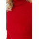 Гольф жіночий базовий в рубчик, колір червоний, 204R001-1