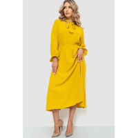 Платье нарядное, цвет горчичный, 204R601