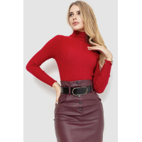 Гольф женский однотонный, цвет бордовый, 204R048