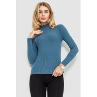 Гольф женский однотонный, цвет джинс, 204R016