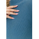Гольф женский однотонный, цвет джинс, 204R016