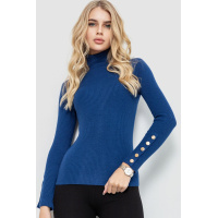 Гольф женский в рубчик, цвет синий, 204R036