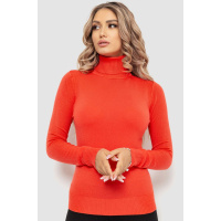 Гольф женский базовый однотонный, цвет коралловый, 221R042