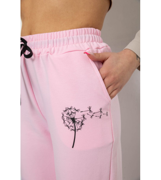 Спортивные штаны женские, цвет розовый, 238R121