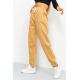 Спорт брюки женские на флисе, цвет бежевый, 119R167