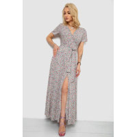 Сарафан с цветочным принтом на запах, цвет разноцвет , 241R185