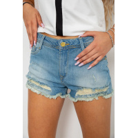 Шорты женские джинсовые, цвет голубой, 244R262